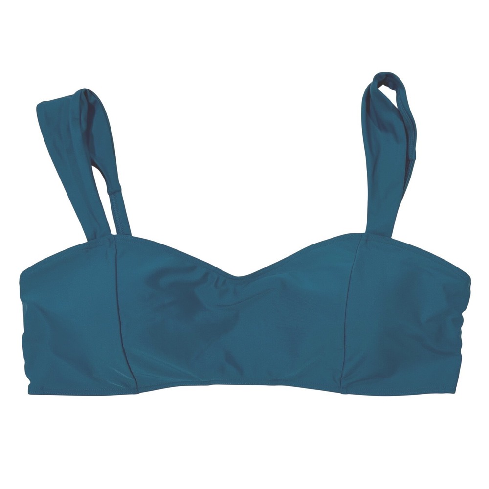 Summersalt Bikini Top Sea Glass Teal Blue Green‎ Size 12 NWT
